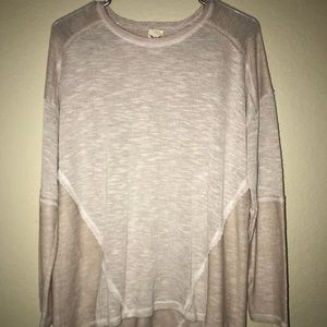 Knitted tan long sleeve